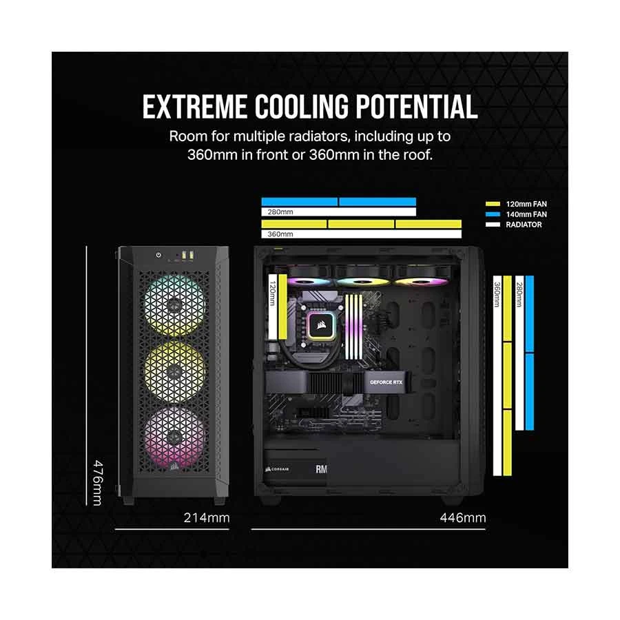 Corsair 480T RGB Airflow Casing Price in BD