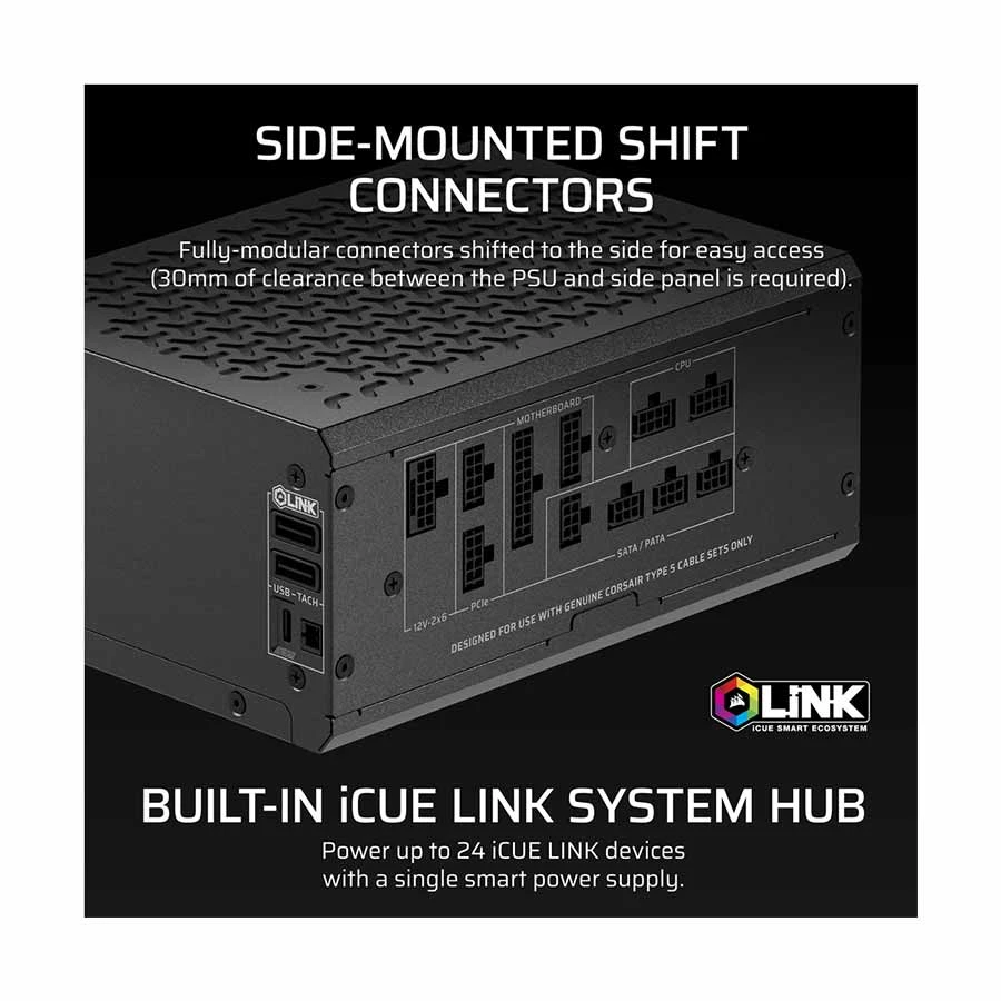 CORSAIR Corsair HX1200i SHIFT 1200W Power Supply in BD