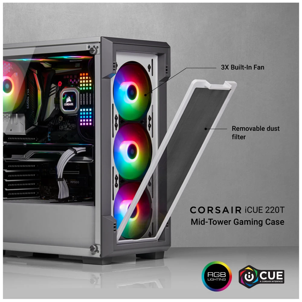 Corsair iCUE 220T RGB Airflow Casing Price in Bangladesh