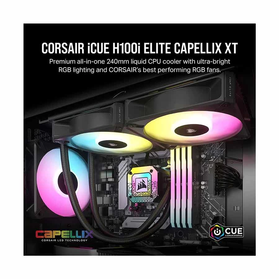 CORSAIR Corsair iCUE H100i ELITE CAPELLIX XT All Brands in BD