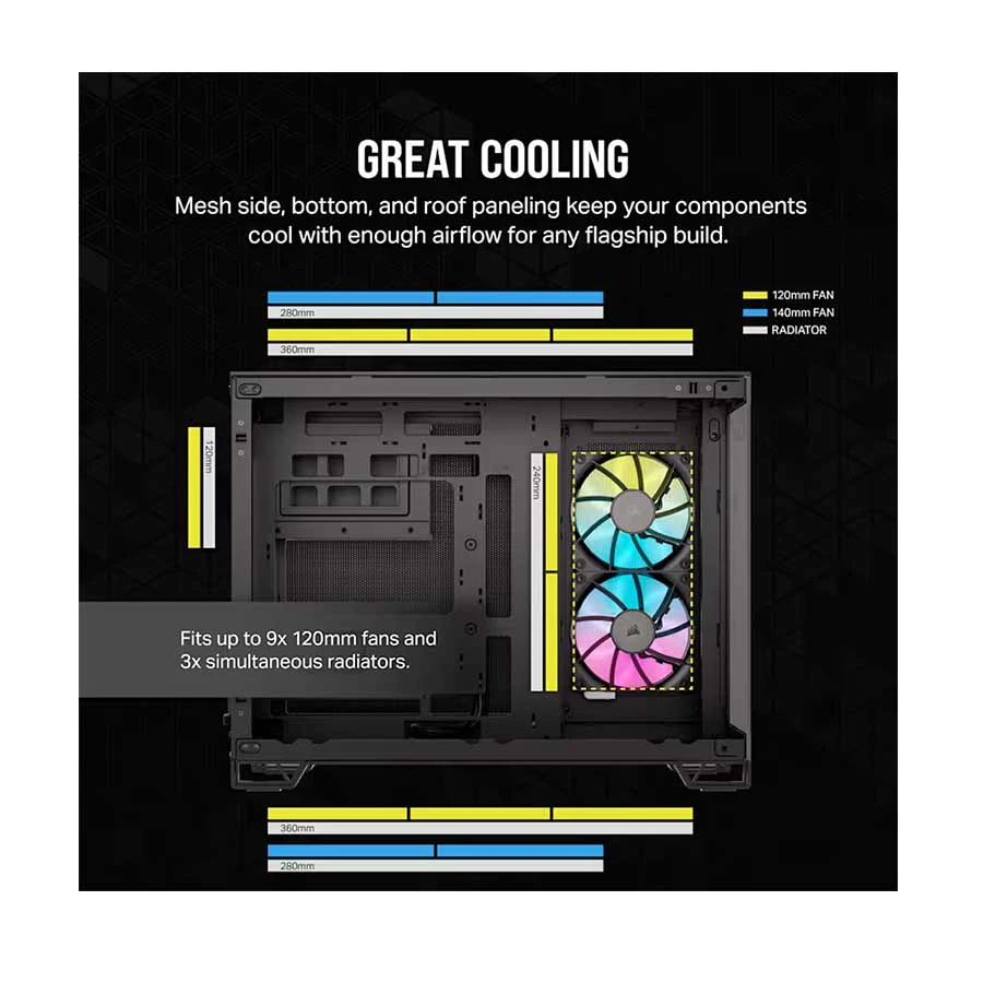 CORSAIR Corsair iCUE LINK 2500X RGB Casing Price in Bangladesh