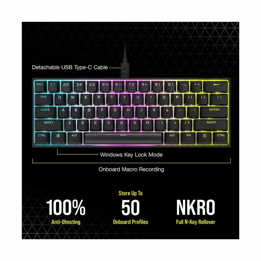 Corsair K65 RGB MINI Keyboard specifications