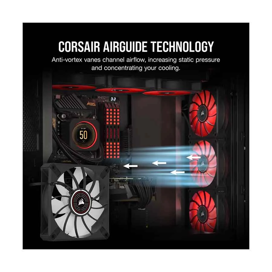 Corsair ML120 LED Elite Red Premium Casing Fan specifications