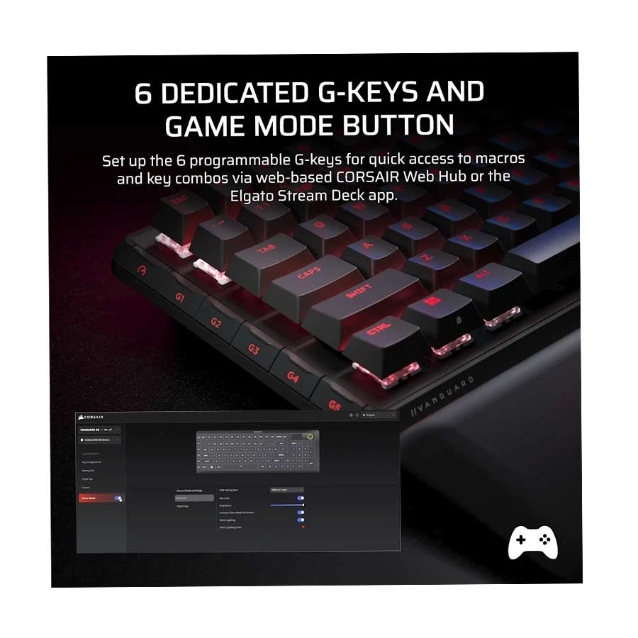 CORSAIR Corsair VANGUARD 96 Keyboard specifications