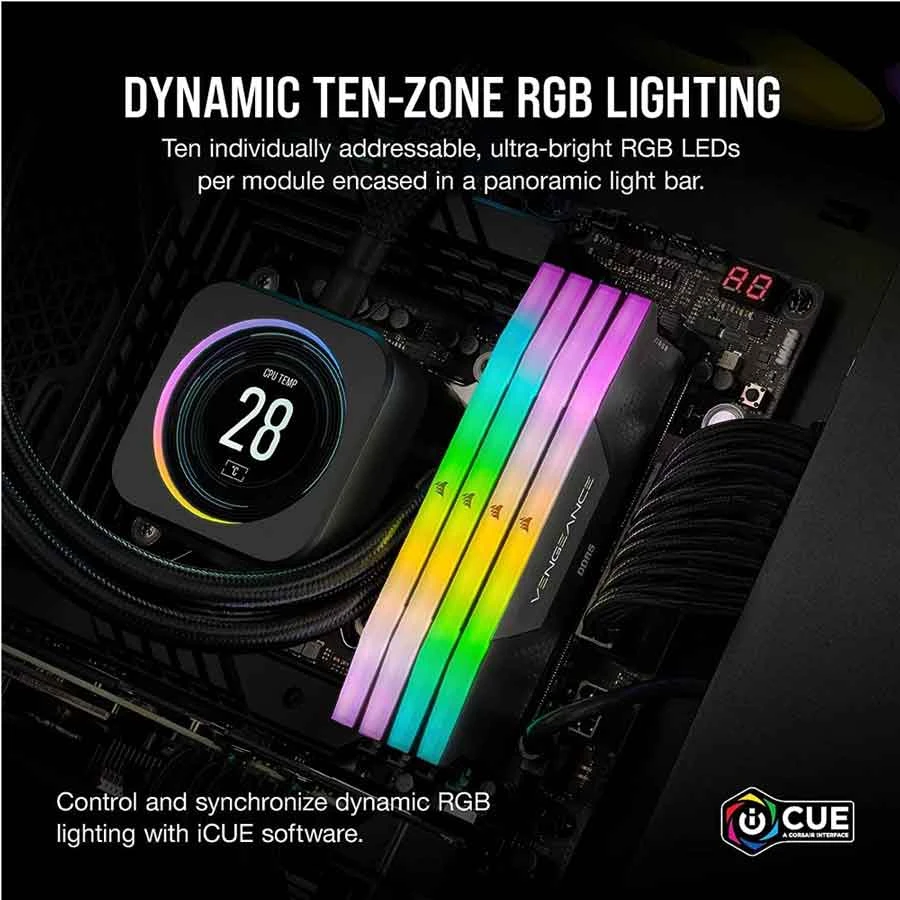 Corsair Vengeance RGB 16GB Desktop Ram specifications