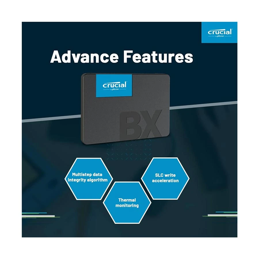 Crucial BX500 500GB Internal SSD specifications