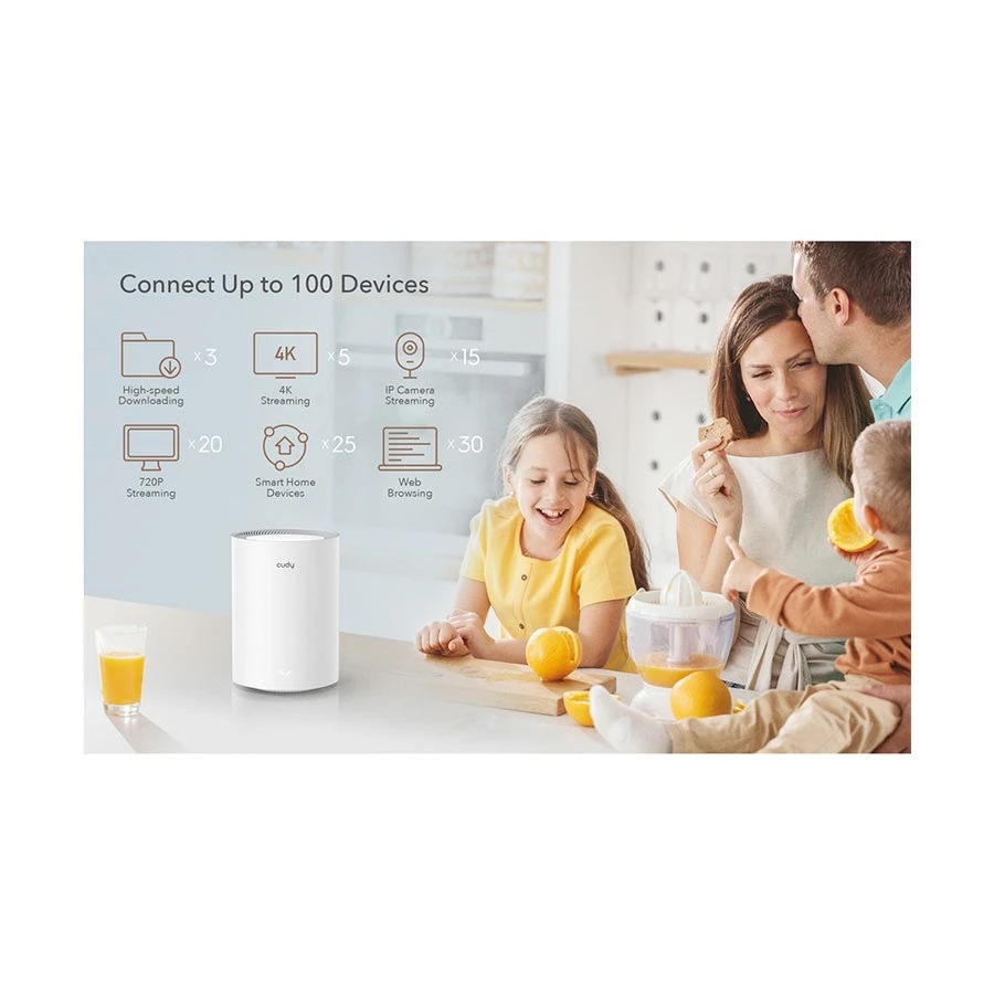 Cudy M1800 (1-Pack) Network Router Price in BD