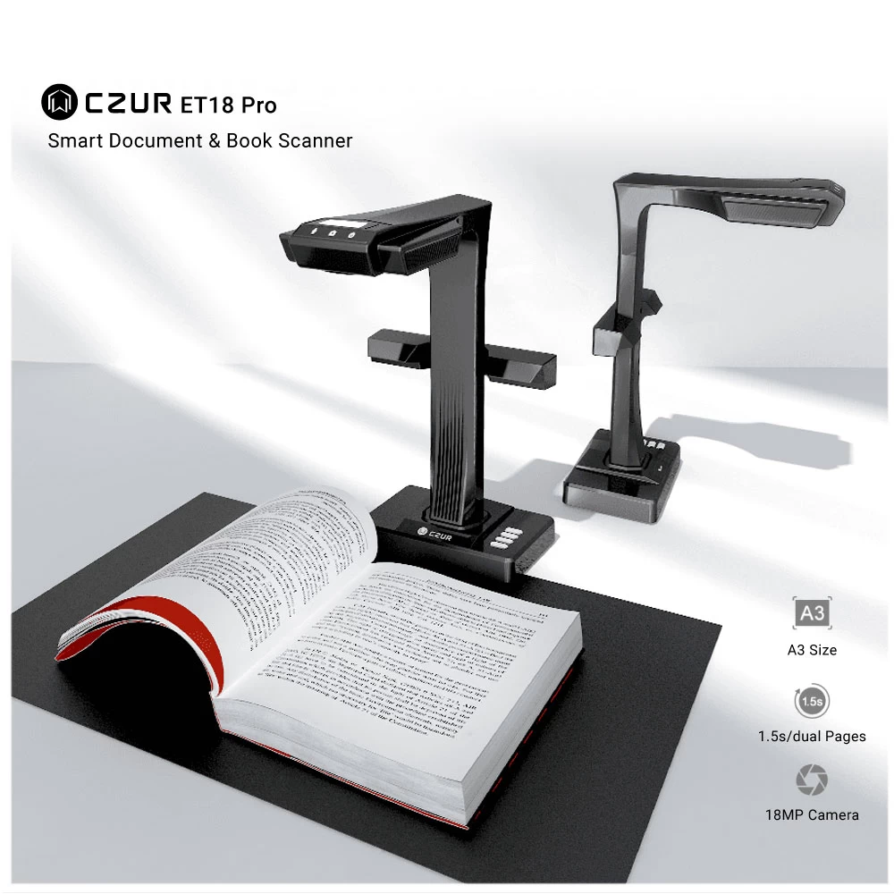 Czur CZUR ET18 Pro Document and Book Scanner specifications