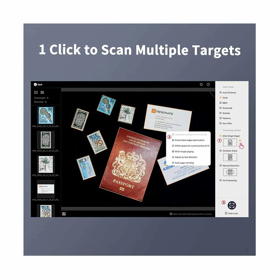 Czur CZUR Lens 1200 Pro Scanner specifications