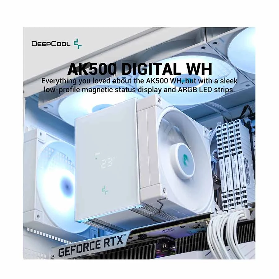 Deepcool AK500 Digital WH CPU Cooler in BD