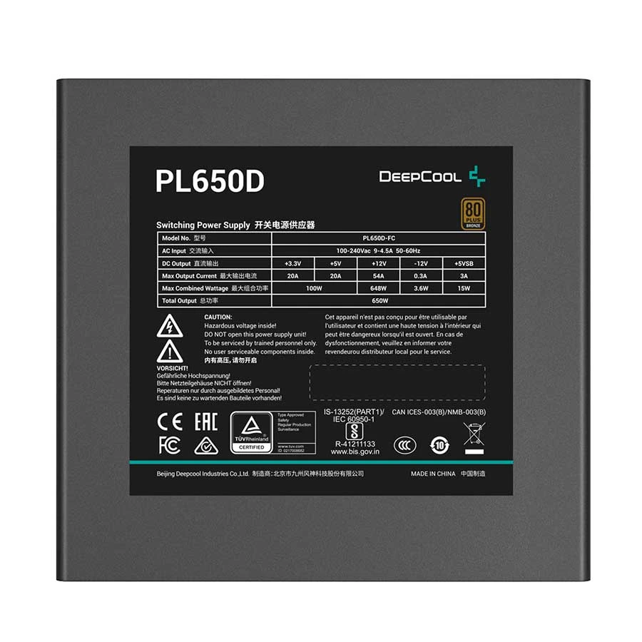 Deepcool PL650D Power Supply in BD