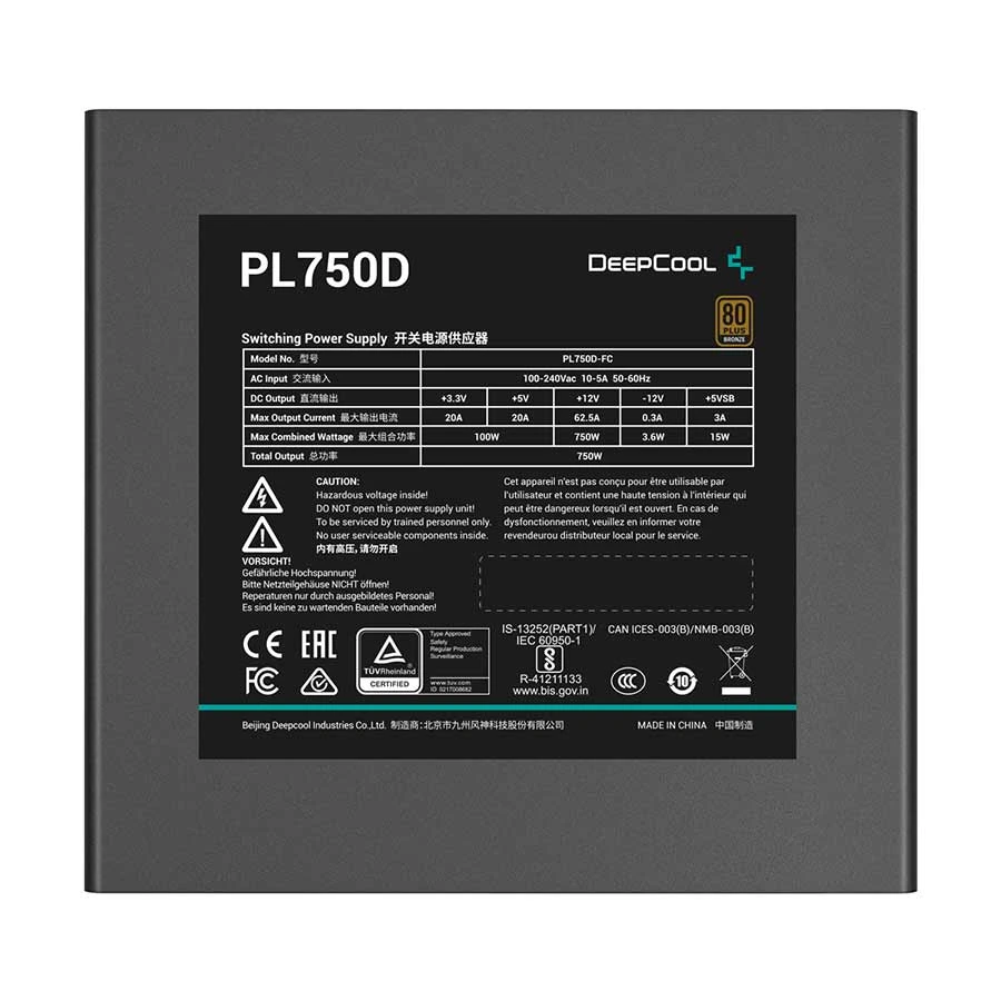 Deepcool PL750D Power Supply Price in BD