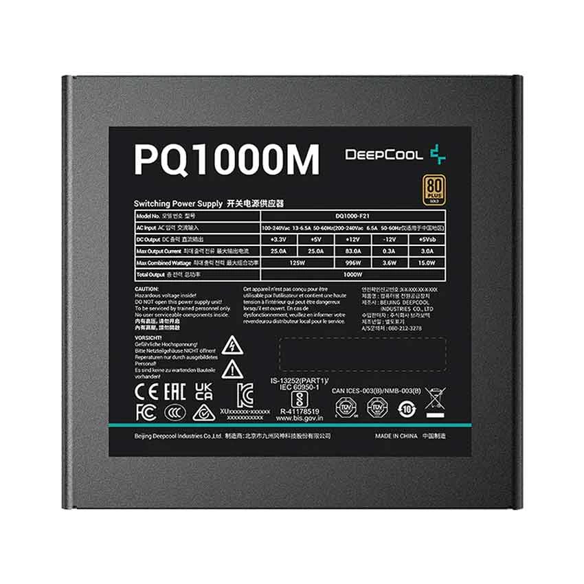 Deepcool PQ1000M Power Supply Price in BD