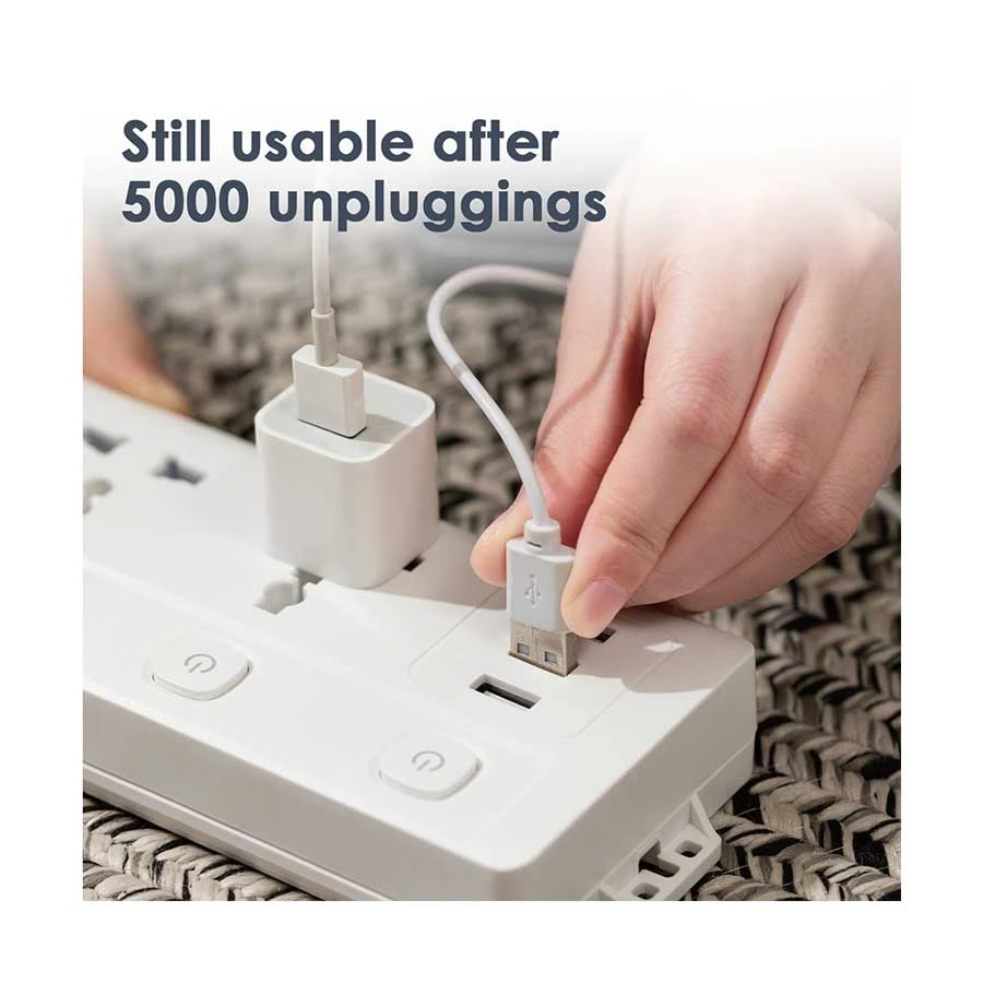 Deli 2 Pin 3 Port Power Strip in BD
