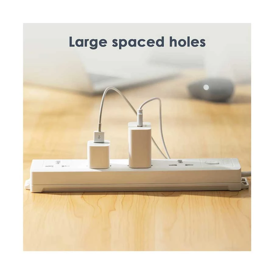 Deli 2 Pin 4 Port Power Strip Price in BD