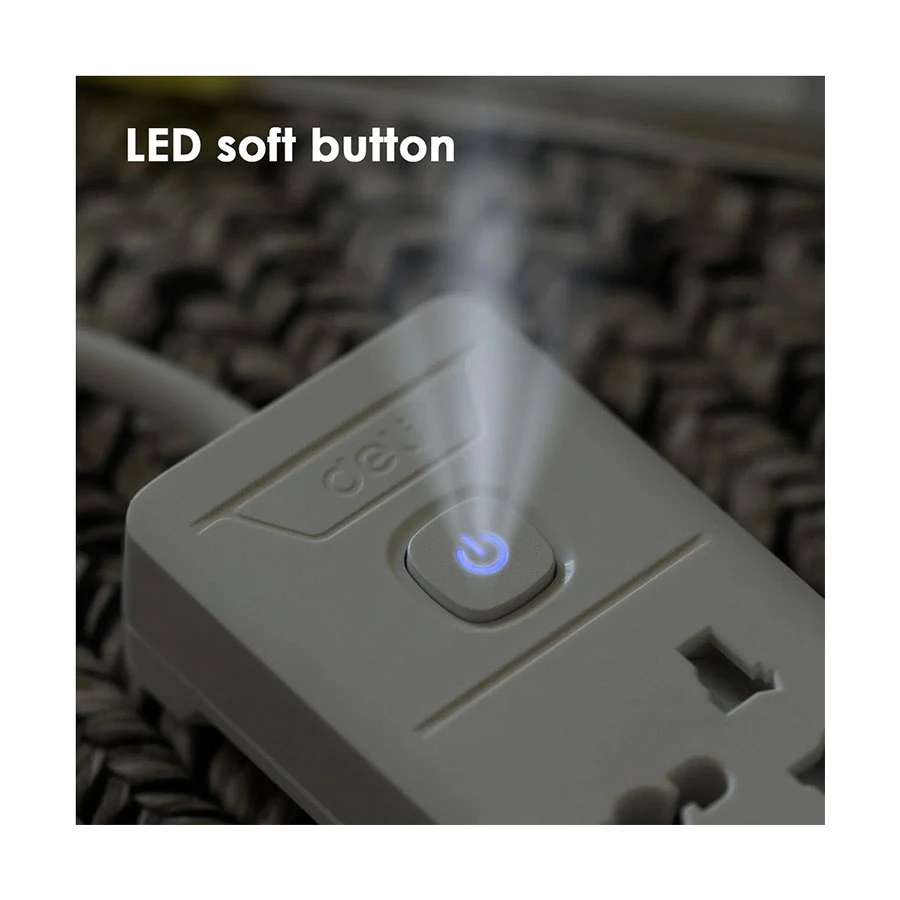 Deli 2 Pin 4 Port Power Strip specifications
