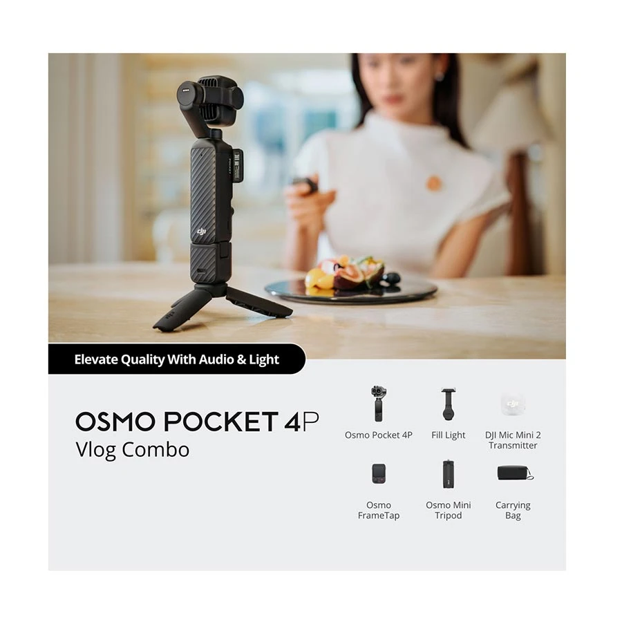 DJI Osmo Pocket 4P Vlog Combo Classic All Camera specifications