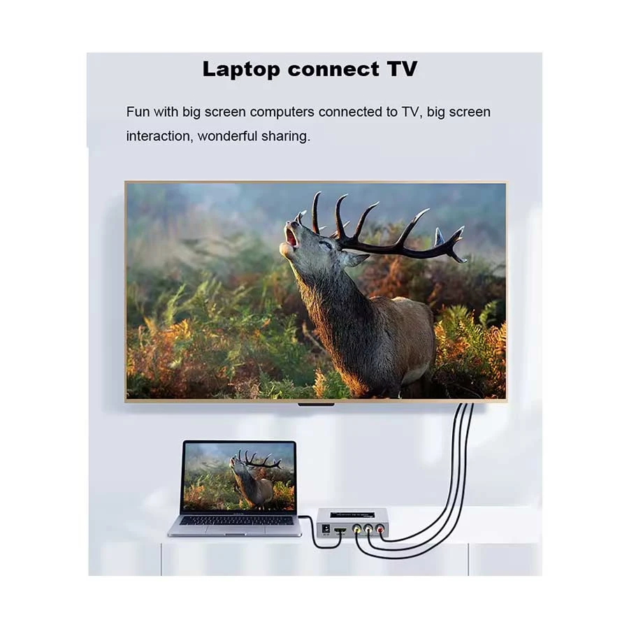 Dtech HDMI Male to 3 RCA (CVBS) Female All Brands Price in BD