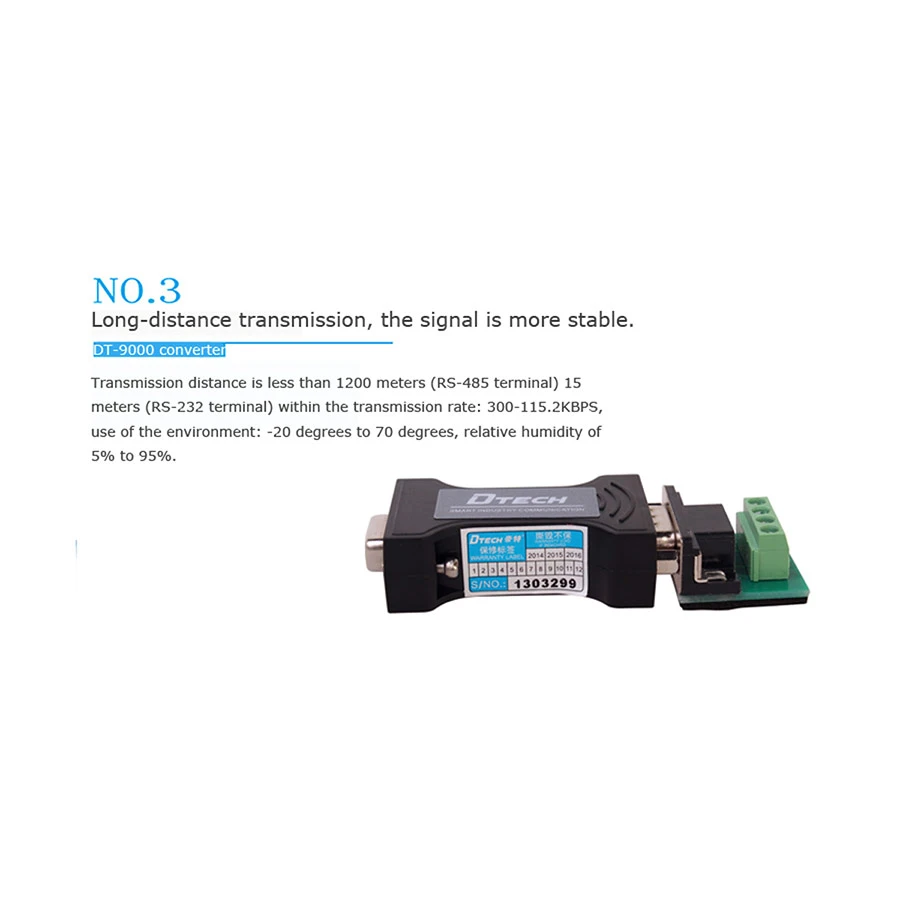 Dtech Passive RS232 to RS485 Network Accessories