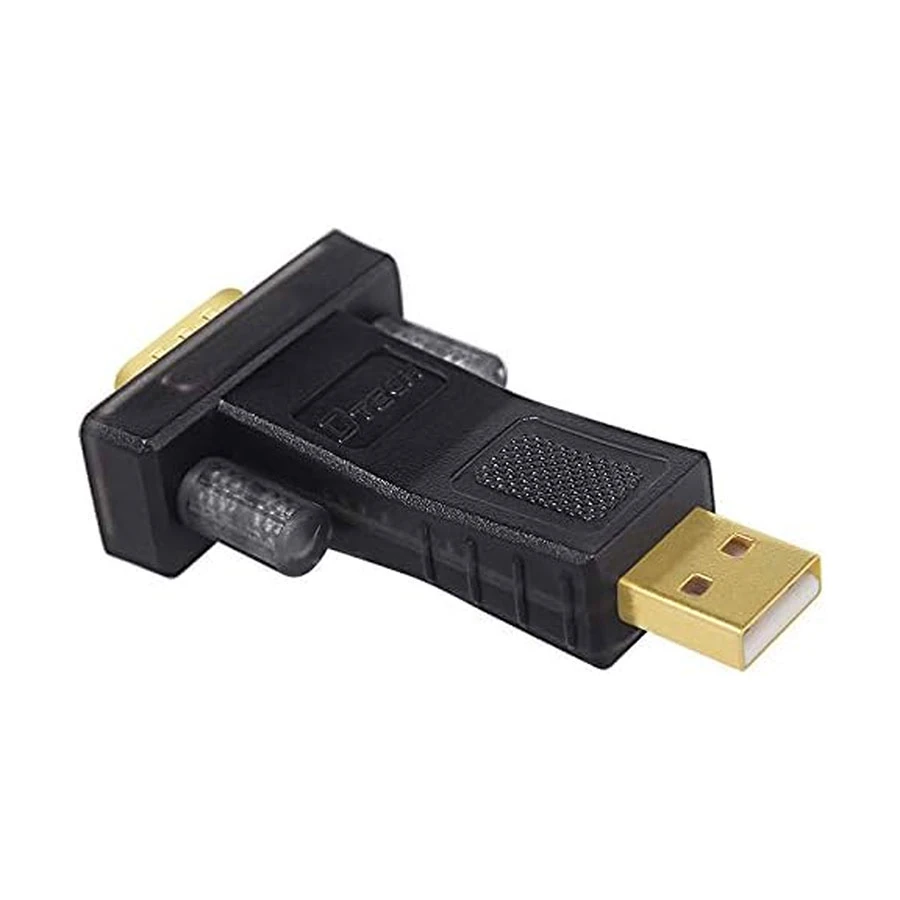 Dtech USB Male to Serial (DB9) Cable / Converter / HUB in BD