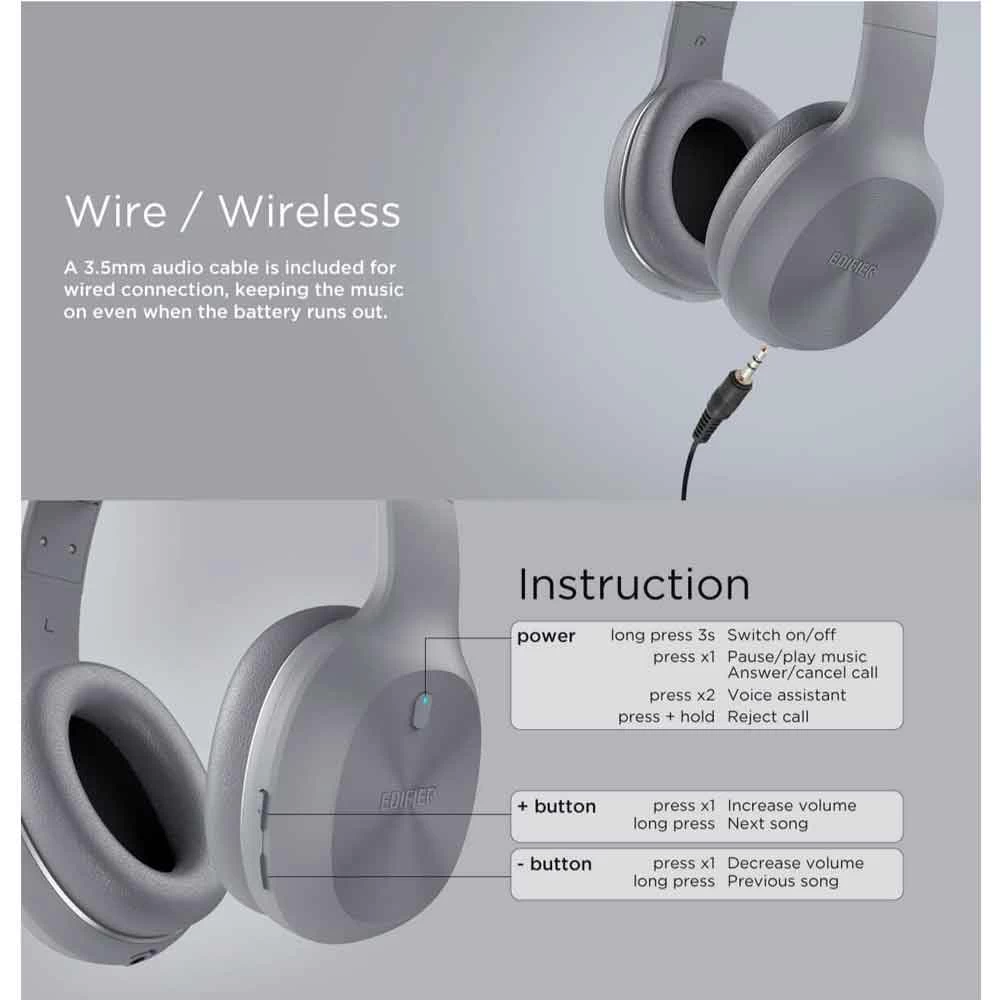 Edifier W600BT Headphone specifications