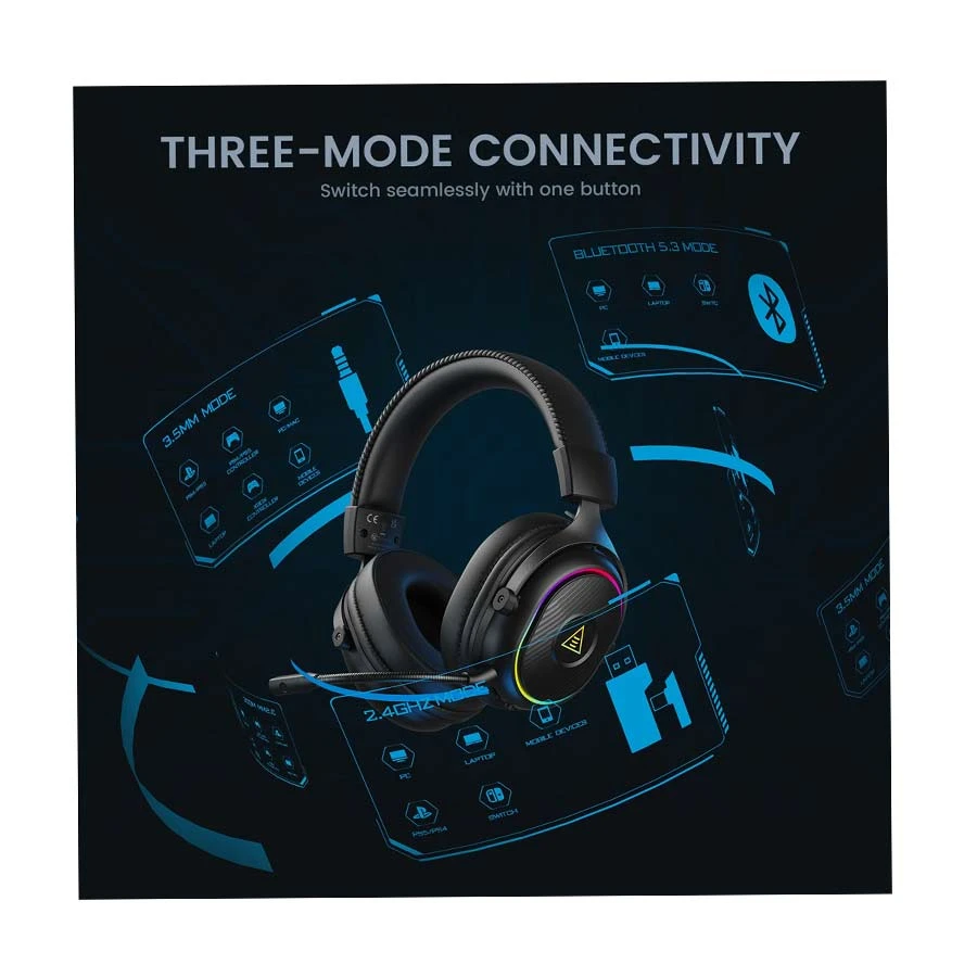 EKSA Marko BT RGB Headphone Price in BD