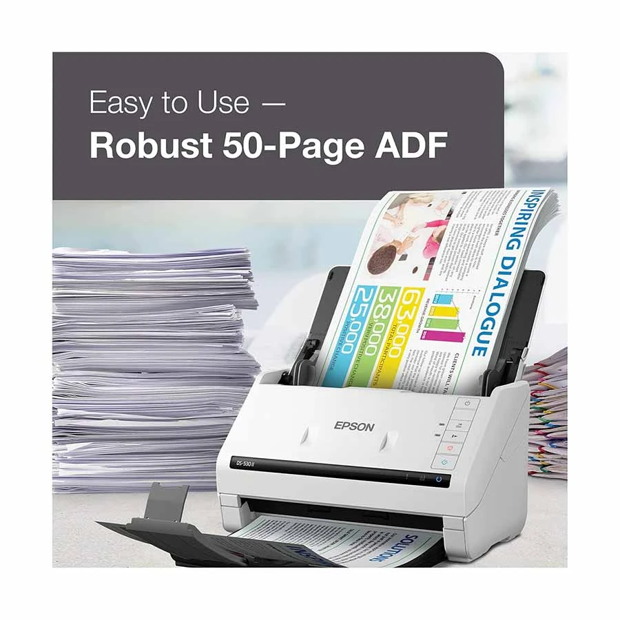 Epson DS-530 II Sheetfed and Flatbed Scanner specifications