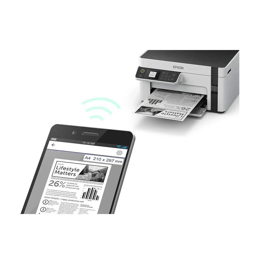 Epson EcoTank Monochrome M2120 Ink Printer features
