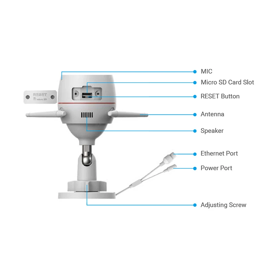 EZVIZ H3c 2K WiFi Camera specifications