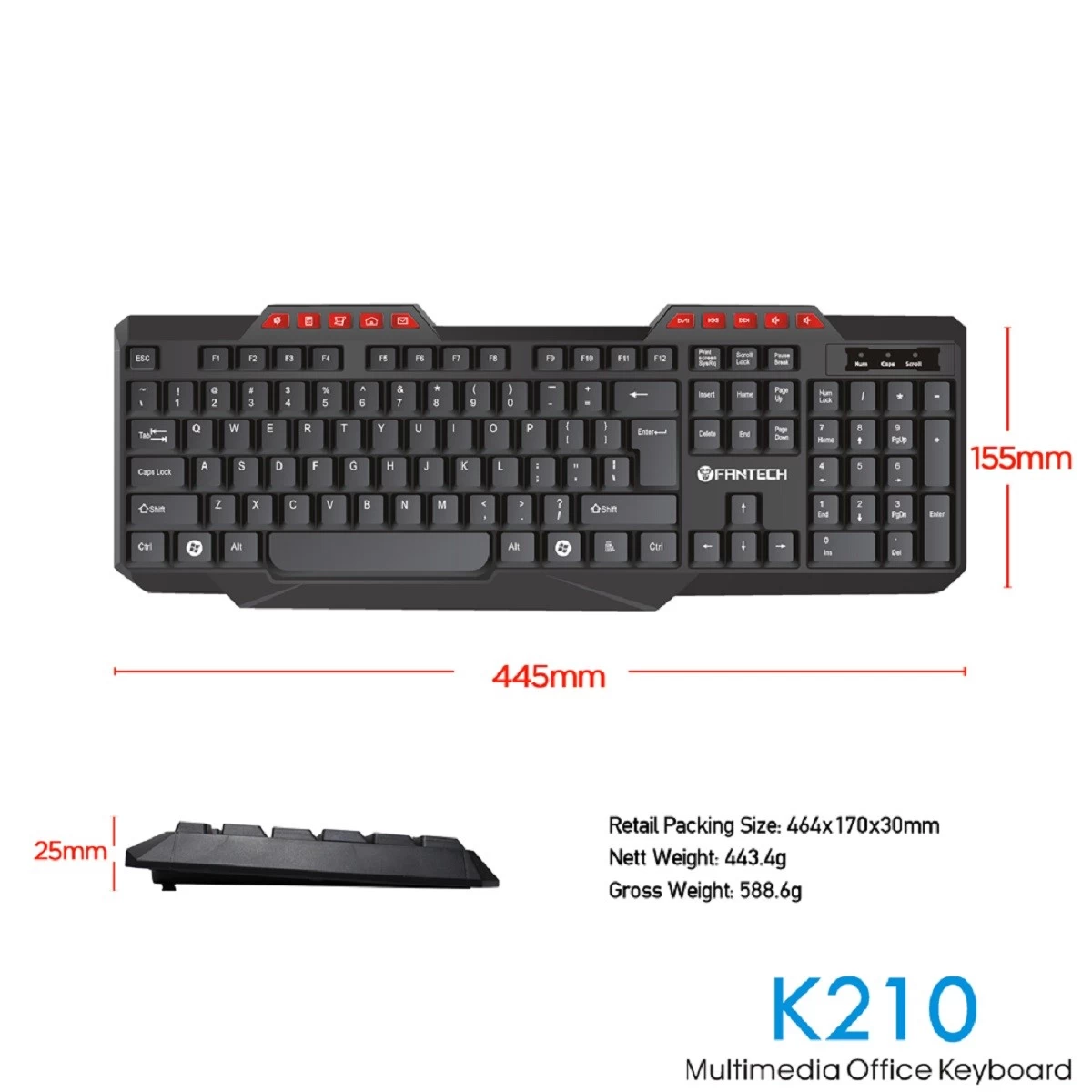 Fantech K-210 Keyboard Price in Bangladesh