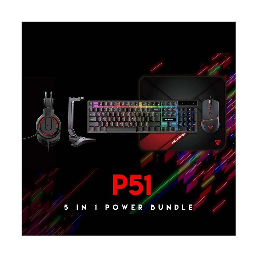 Fantech P51 Power Bundle Keyboard and Mouse Combo