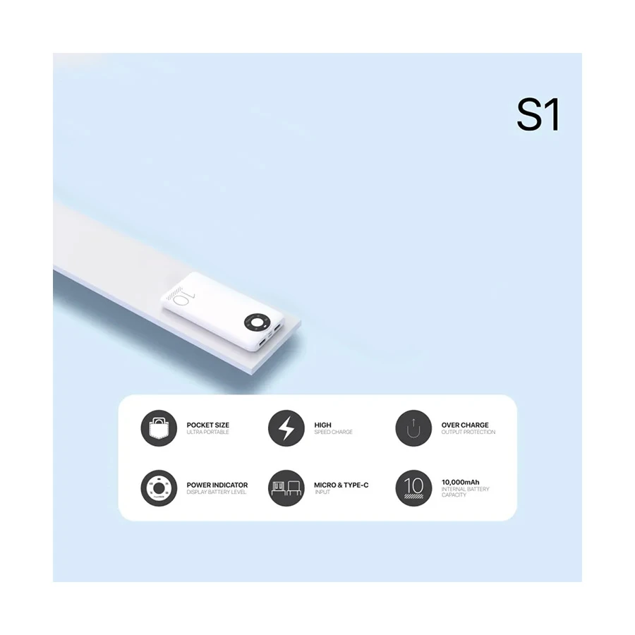 Fantech S1 Slim Mini Power Bank in BD