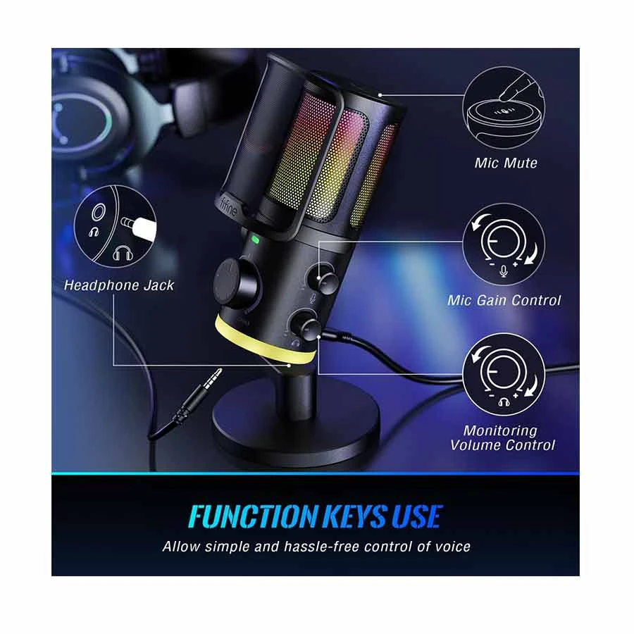 FIFINE AmpliGame AM6 Microphone specifications