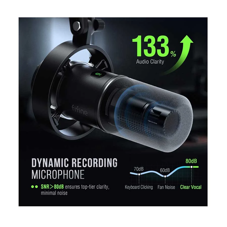 FIFINE AmpliTank K688 Microphone specifications