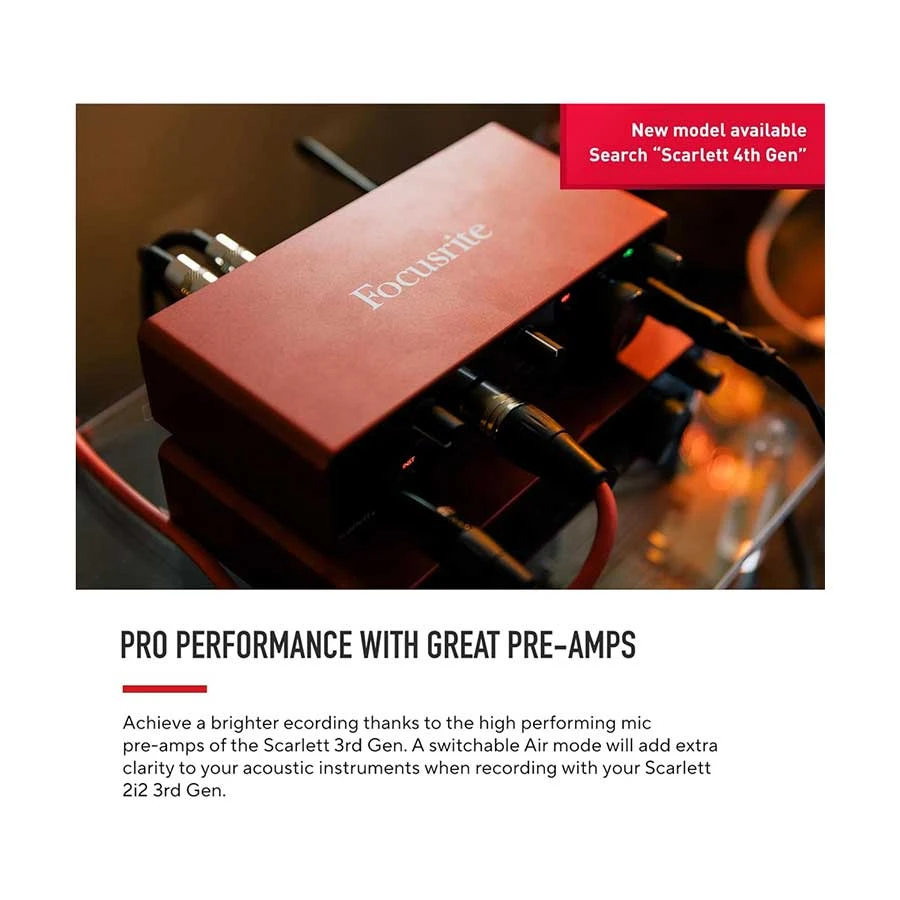 Focusrite Scarlett 2i2 (3rd Gen) Amplifier Price in Bangladesh