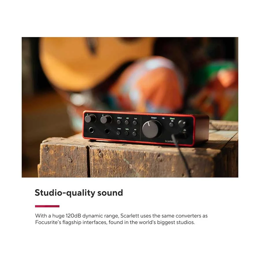 Focusrite Scarlett 2i2 (4th Gen) Amplifier specifications