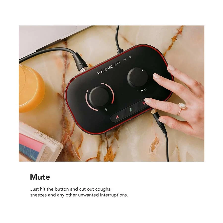 Focusrite Vocaster One Studio PA System specifications