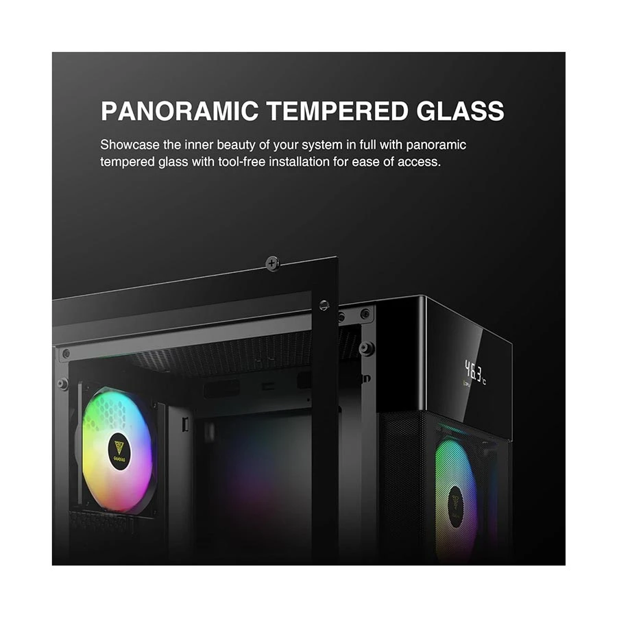 Gamdias AURA GC5 RGB Digital Display Mesh All Brands