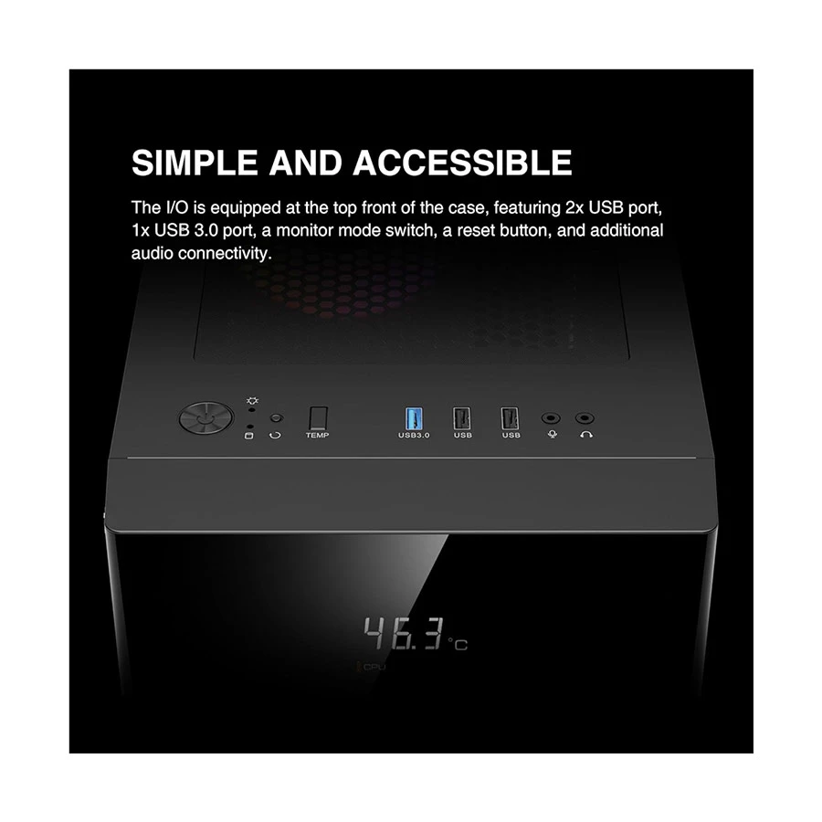 GAMDIAS Gamdias AURA GC5 RGB Digital Display Mesh All Brands Best Price