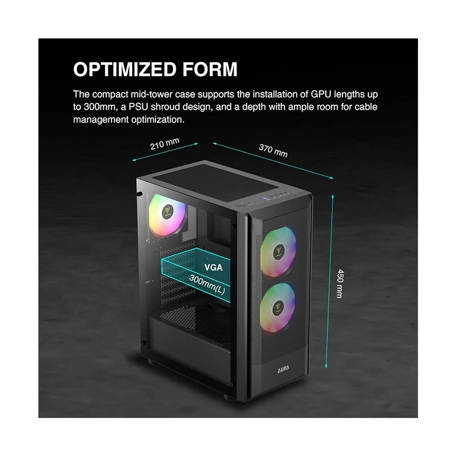 Gamdias AURA GC6 RGB Fine Mesh Casing Price in BD