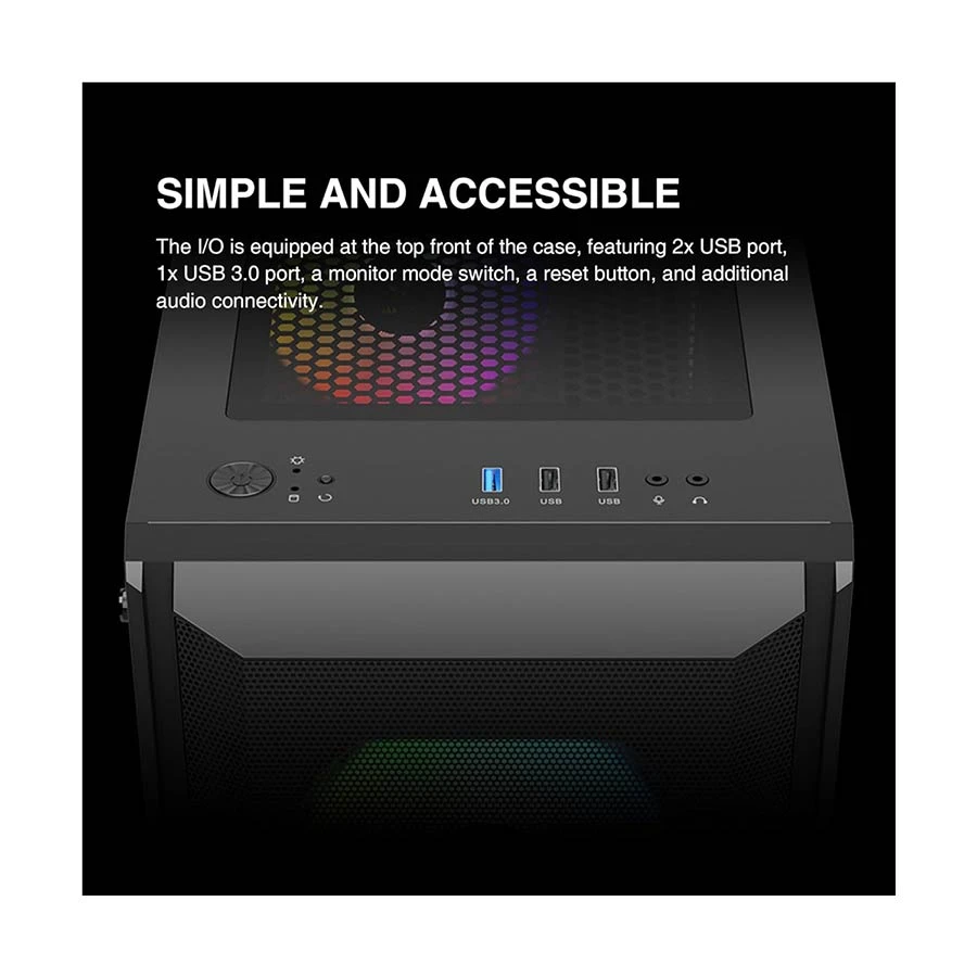 Gamdias AURA GC6 RGB Fine Mesh Casing Best Price