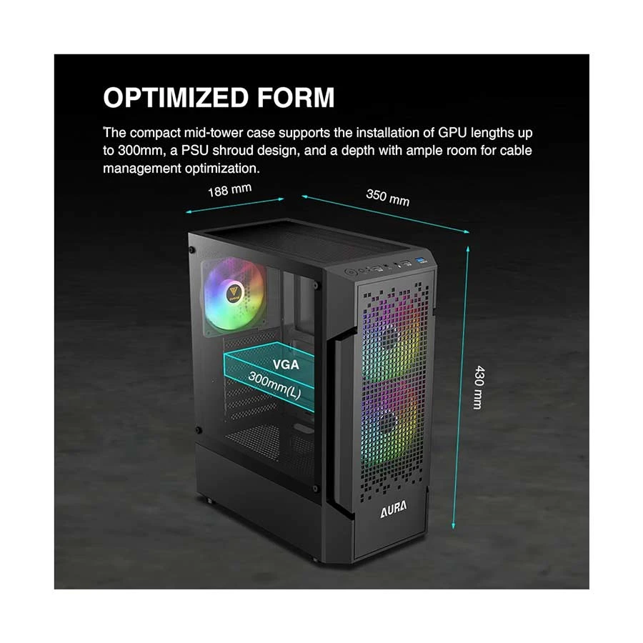 Gamdias AURA GC7 RGB Gradient Mesh All Brands
