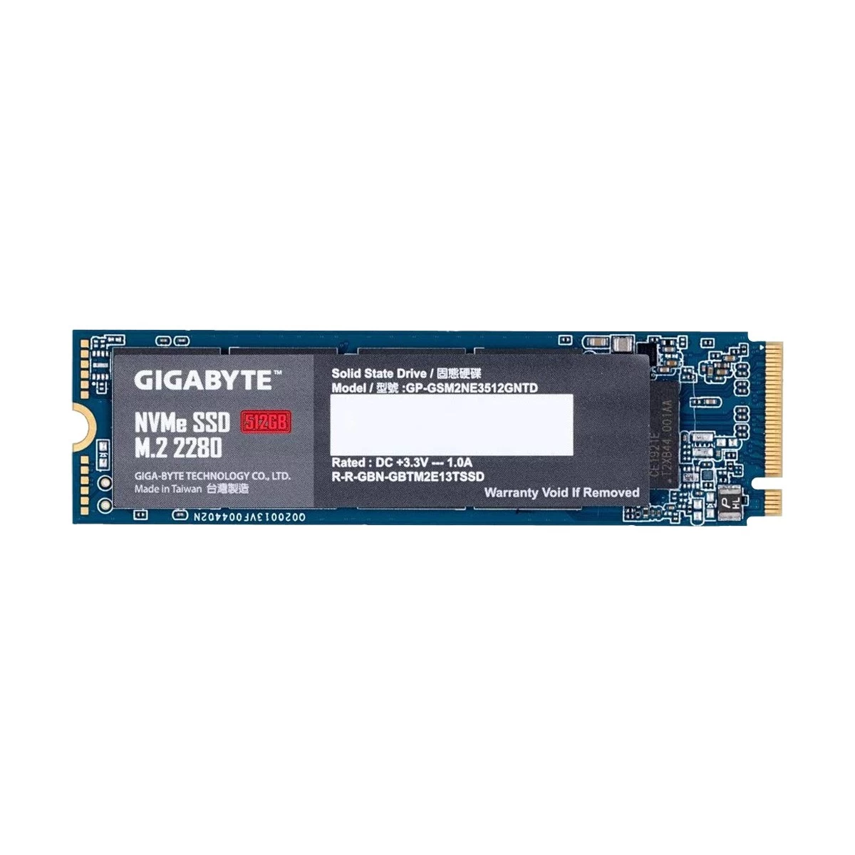 Gigabyte M.2 PCIe NVMe Internal SSD in BD