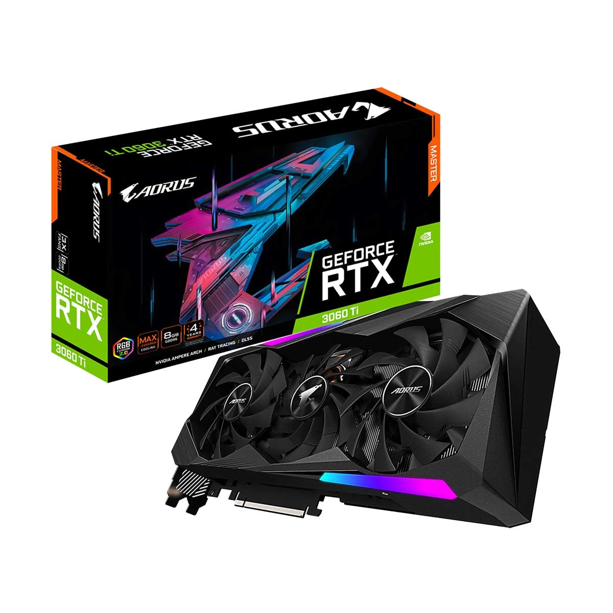 Gigabyte AORUS GeForce RTX 3060 Ti MASTER 8G Graphics Card