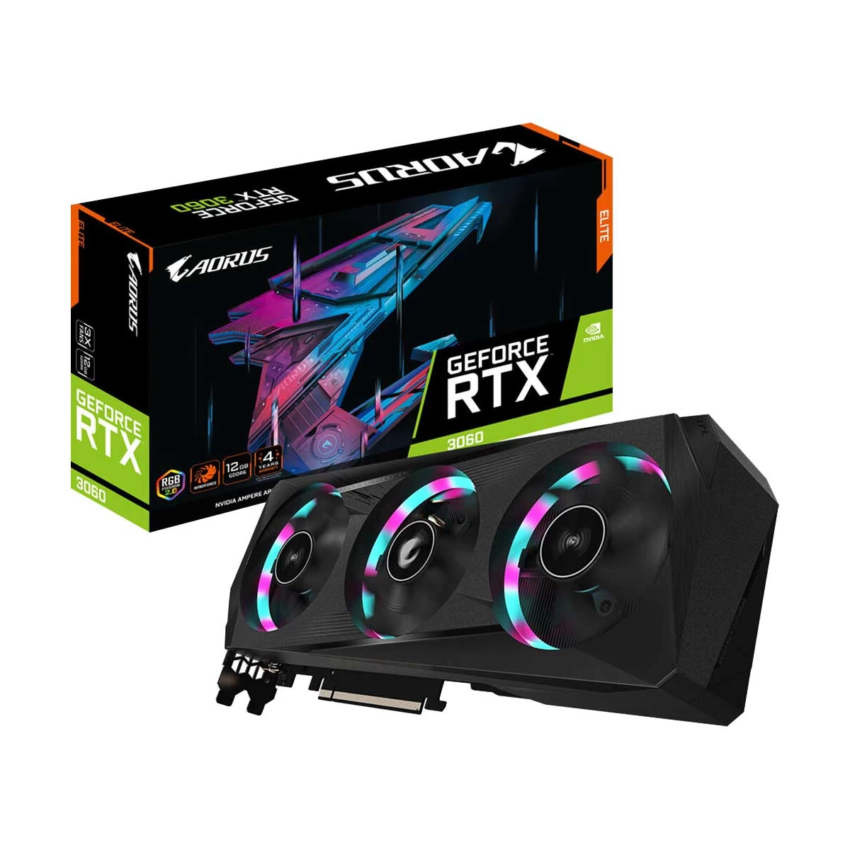 Gigabyte AORUS GeForce RTX 3060 ELITE 12G Graphics Card