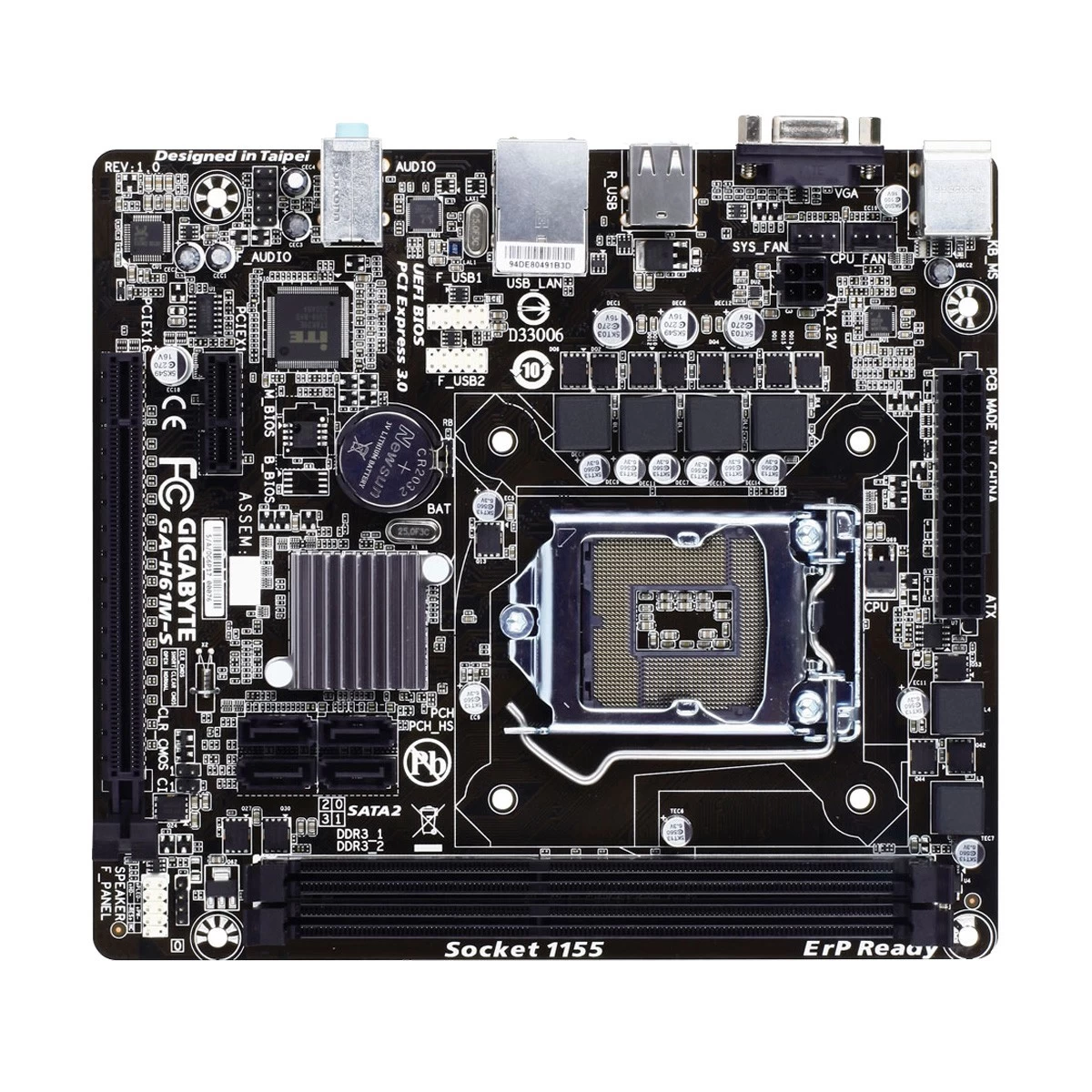 Gigabyte GA-H61M-S Motherboard