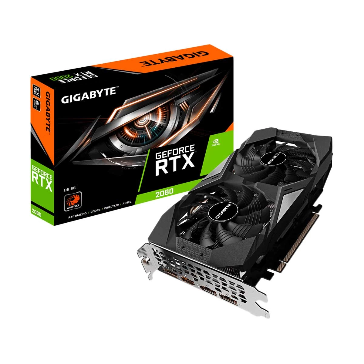 Gigabyte GeForce RTX 2060 D6 6G Graphics Card
