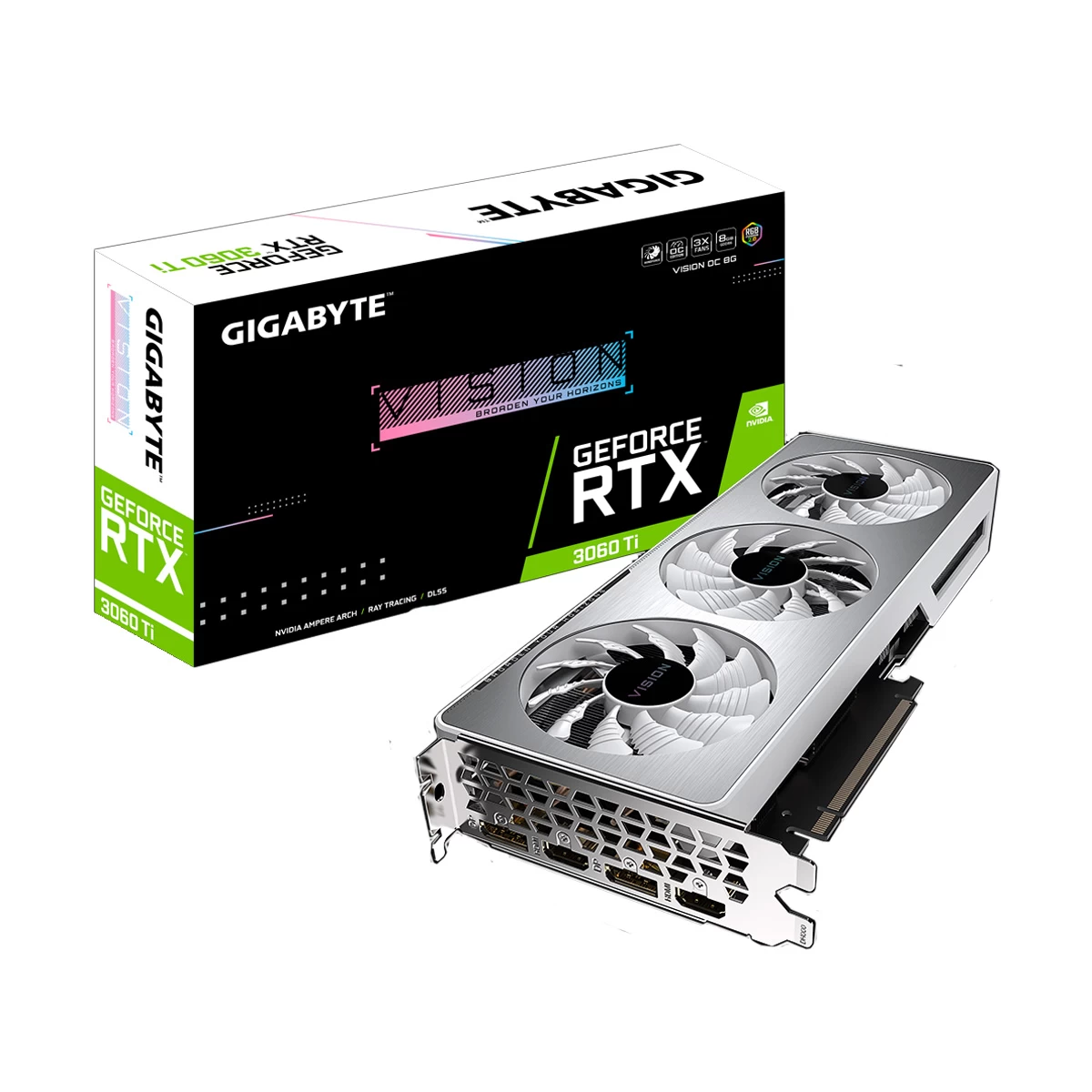 Gigabyte GeForce RTX 3060 Ti VISION OC 8G Graphics Card specifications