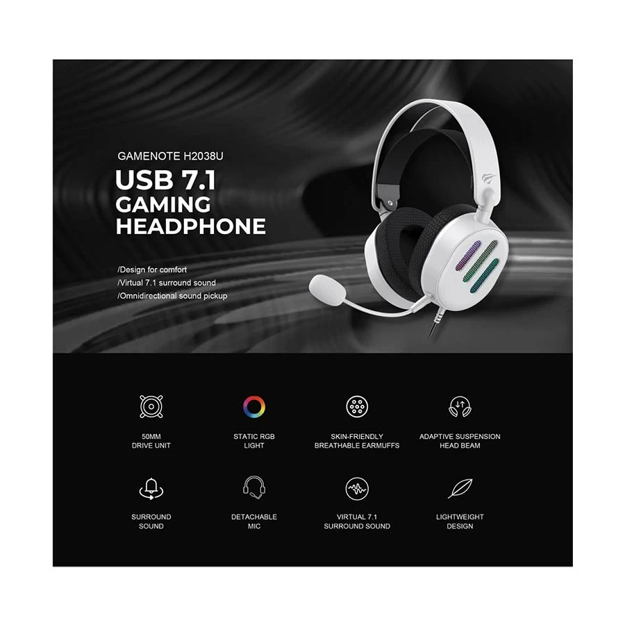 Havit Gamenote H2038U Headphone in BD