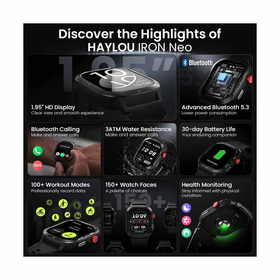 Haylou Iron Neo Smartwatch Price in Bangladesh